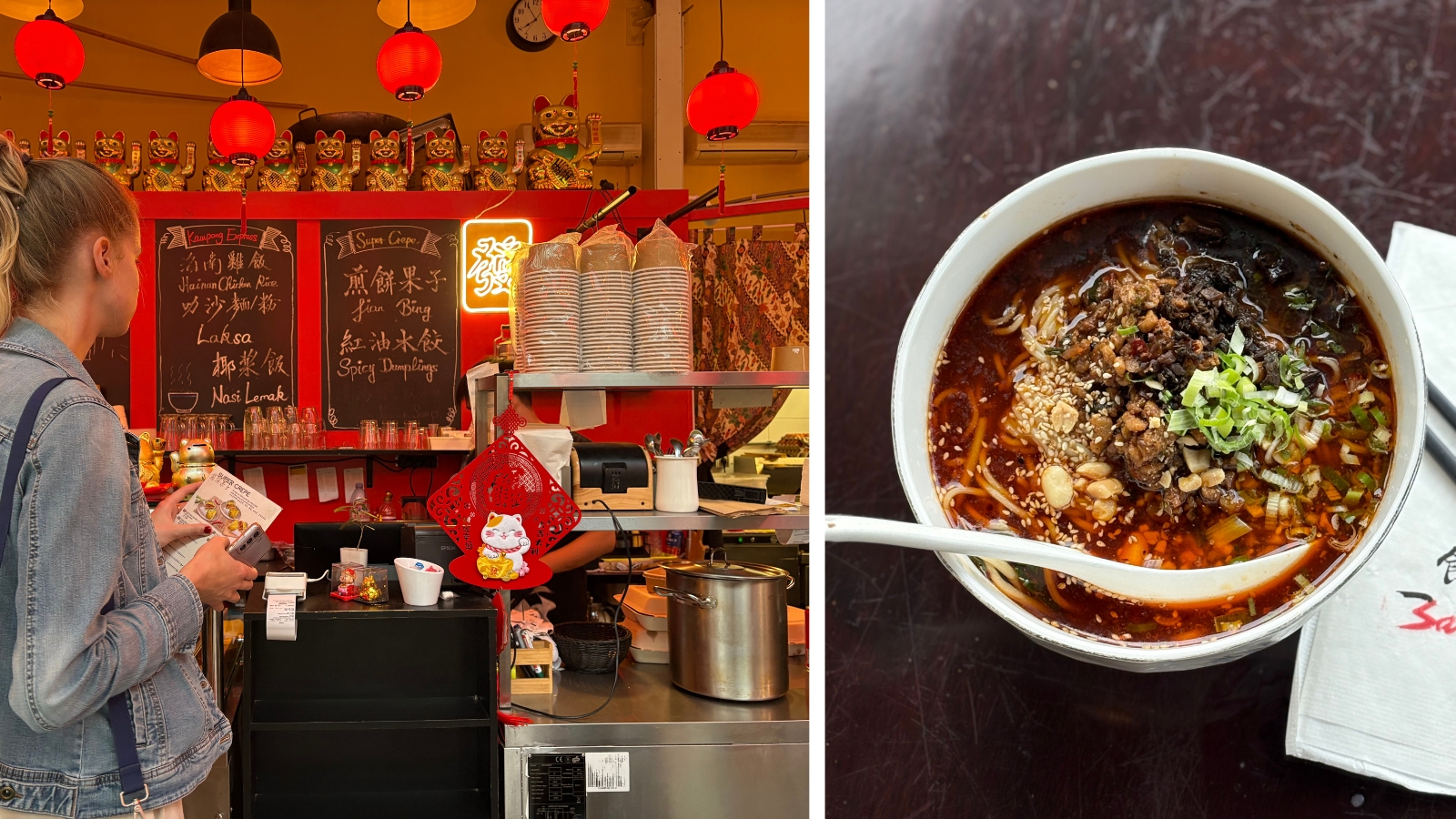 Links: Kampong Express, Rechts: Sansan
